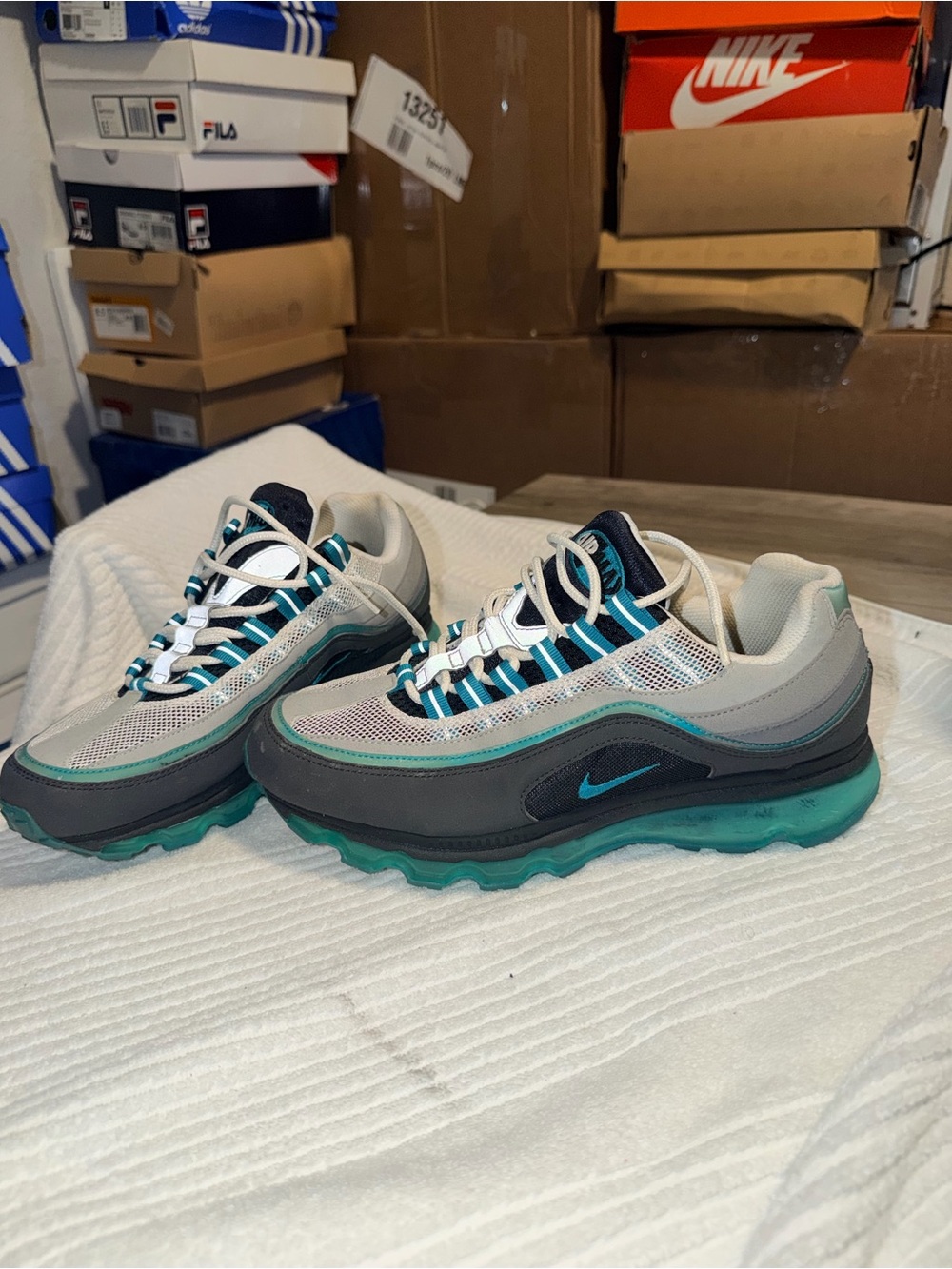 Nike Air Max 24-7 Grey Teal Men’s Size 8.5 Vintage 2010